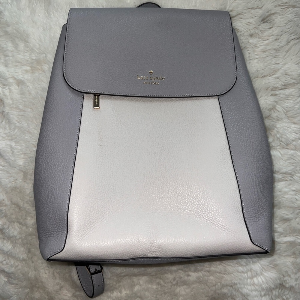 Kate Spade New York Lena Flap backpack in Mountain Grey